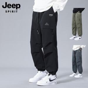 JEEP 지프 봄 여름 남성 작업복바지 등산복 아웃도어 전술 카고 빅사이즈