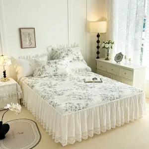 러빙랩 수미르 40수 순면 침대커버 누빔 매트 커버 SS Q K