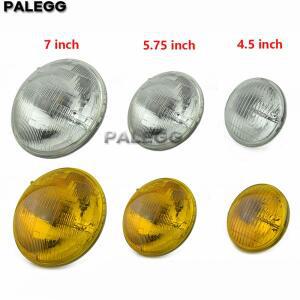 할리 다이나 스포츠스터용 오토바이 4.5, 둥근 할로겐 밀봉 빔, 유리 헤드라이트, 헤드램프 전구, 12V 하이