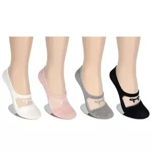 여성 리본 시스루덧신 5켤레 여름 망사양말세트 패션페이크삭스