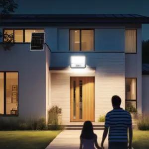 태양광 투광등 센서등 가로등 태양열 정원등 투광기 조명등 야외 LED 전등 루미온 1700루멘