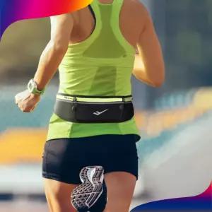 프로-스펙스 멀티 포켓 러닝 벨트 런닝 마라톤 조깅 파우치 가방 플립 허리 방수 빛반사 핸드폰 물병 수납