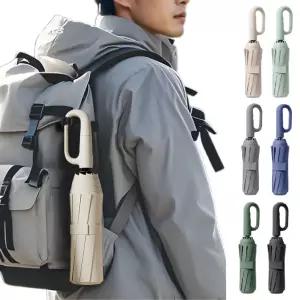 가방고리 카리비너 고리 자동 암막 양우산 무지 3단 우산 겸 양산 우양산 단체 남자 여자 답례품