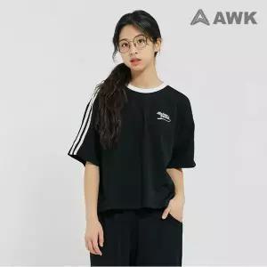 [보리보리/에어워크]여아 주니어 두줄 TAPE 디자인 크롭 티셔츠