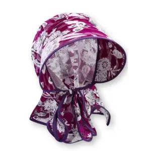 5색 1개 여성 꽃무늬 망사 모자 썬캡 야외 농사 햇빛가리개 그물 모자 예쁜 작업 모자