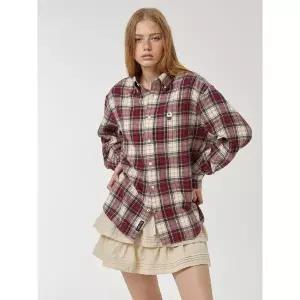 [후아유](김해점)Steve Tartan Flannel Check Shirts (U) WHYCF4931U