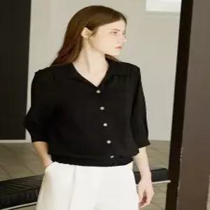 [마르조][마르조][1종]밑단 시보리 블라우스_MCMFB926