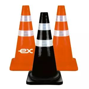 충격에 강한 하이큐 라바콘 75cm 고무 칼라콘 주차콘 러버콘 꼬깔