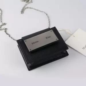 마뗑킴 아코디언 미니 백 블랙 실버 미니 손가방 크로스백 카드 지갑 블랙