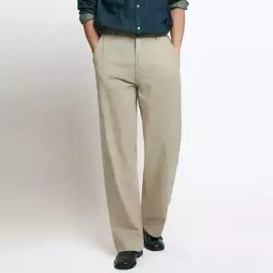 남자 남성 뒷밴딩 빅사이즈 28~38 린넨 면 와이드핏 라이트코튼 와이드팬츠