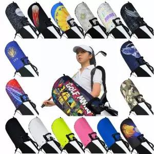 산디앤 다양한 골프 캐디백 후드 커버 PU 소재 골프백 방수 헤드 카바