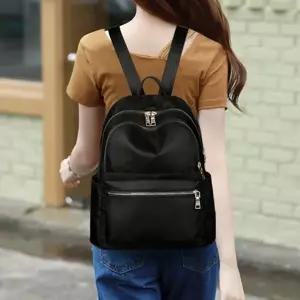 옥스포드 원단 사이드 오픈형 포켓 캐주얼 여자 백팩