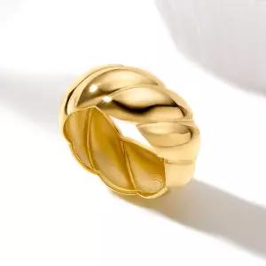 [펠리체골드] 14K 크루아상 반지 (L)