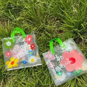 예쁜 비닐 봉투/쇼핑백/손잡이/쇼핑/포장/비닐백/가방/빈티지/업소용/포장용/봉지/선물/선물용/고급/답례품