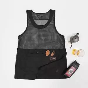 하프 메쉬 앞치마 여름 원피스 어린이집 까페 망사/유치원/카페/요리/위생/홈/쿠킹/베이킹/식당/공방/미술