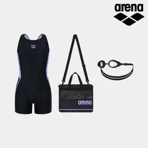 [아레나] 생존수영키트 초등 어린이 여아동수영복 3종 가방세트 라이풀