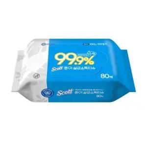유한킴벌리와이퍼 소독물티슈 41810 스카트종이살균소독티슈 80매 10개