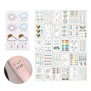 포인트 타투 문신 스티커 세트 - C SET 30종/붙이는/임시/헤나/판박이/지워지는/오래가는/행사/용/축제