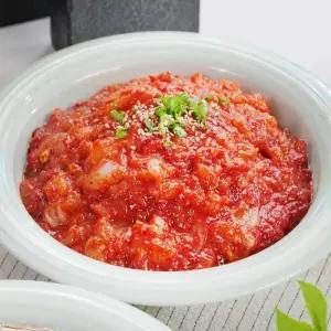 수제 양념 꽃게장 매콤 순살 양념게장 350g 순살게장 게살장 순살양념게장