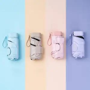 잇펠 자외선 99.9% 차단 튼튼한 초경량 5단 크로스백 양산 우산 양산 겸용 암막 UV 99.9% 차단