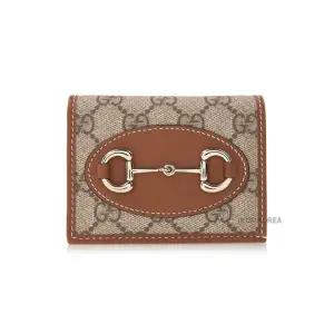 [롯데백화점]구찌 FW25 여성 홀스빗 1955 반지갑 621887 FAD6L 9758