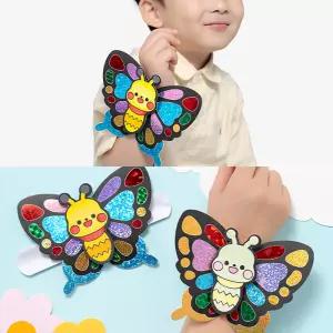 포일아트 나비 팔찌 봄 미술 활동 DIY 키트 어린이 장난감 만들기 재료