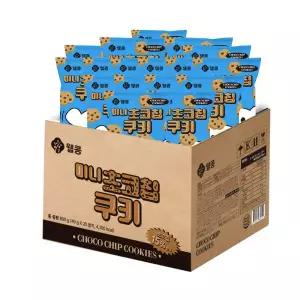 아트박스/과자마켓 웰콩 미니 초코칩쿠키 40gX20개입 1박스