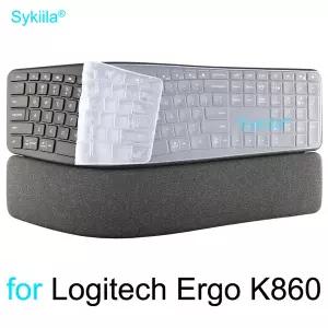 로지텍 ERGO K860 용 키보드 커버 Logi 비즈니스용 실리콘 보호대 스킨 케이스 액세서리