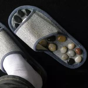 천연 조약돌 실내화 발마사지/발바닥/지압/슬리퍼/신발/사무실/돌기/마사지/발지압/기능성/실내용/슬립퍼