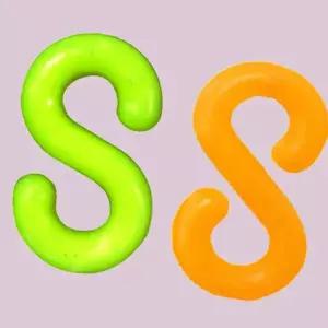 연결고리 플라스틱 S형 주차 출입금지 체인고리 6mm