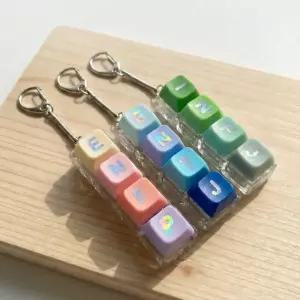 MBTI 키캡 키링 제작 클리커 굿즈 딸깍이 만들기 DIY 커스텀 키보드 키홀더 스트레해소 장난감 신기한 예쁜 귀여운