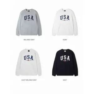 WHOAU 공용 USA 프린팅 맨투맨 WHMWF4T02USG