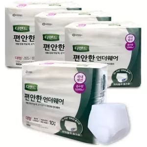 디펜드 편안한 언더웨어 대형 10매x4팩 팬티형 성인용기저귀