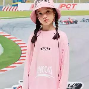 [팬콧키즈] PCT 엠보 메쉬 라글란 롱슬리브(PINK)