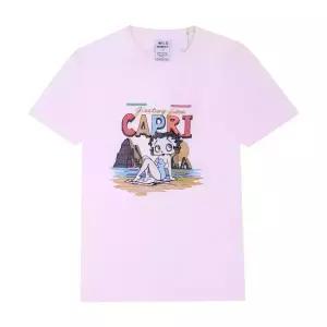 라프리마 와일드동키 T-CAPRI LIGHT DYED PINK 공용 반팔티
