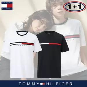 [2장세트] 타미힐피거 시그니처 반팔티셔츠