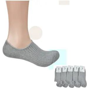 여성 골지 무지 기본색 심플 발목 양말 5켤레 회색 흰색 검정 차콜 양발