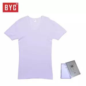 BYC 고급 100수 강연사 남성 반팔 런닝 남자 티 백수