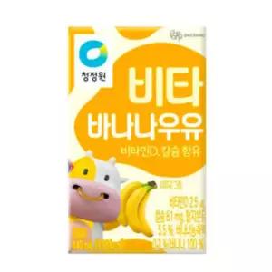청정원 비타바나나우유 140ml×24개