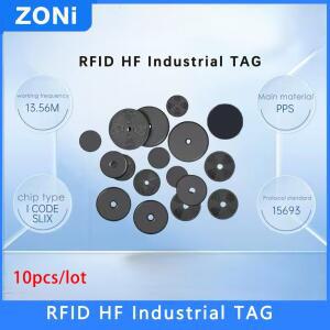 RFID HF PPS 산업용 AGV 스테이션 포지셔닝 랜드마크 카드 ISO15693 고온 방지 전자 태그 13.56MHz 10PCS