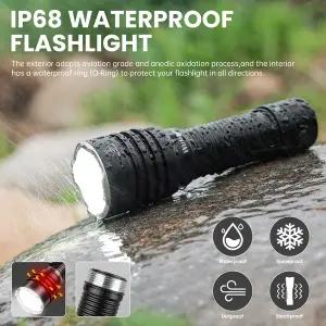 생활용품 조명 Wurkkos TS23 21700 EDC 충전식 손전등 5000LM XHP70.3 HI LED 토치 IPX-8 방수 2 그룹 모드
