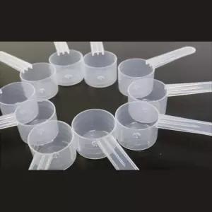 10개입 20ml 눈금 투명 PVC 계량스푼 분말 시약수저