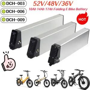 전기자전거배터리 52V/48V/36V 접이식 전기자전거 배터리 10.4Ah 12.8Ah 14Ah 17.5Ah DCH-003 DCH-006 DCH-