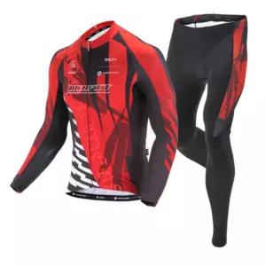 뛰어난 신축성 긴팔져지 9부 패드바지 세트 기능성 활동성좋은 자전거의류셋트 라이딩복 자전거복 흡습속건