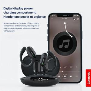 Lenovo XT80 Bluetooth 5.3 이어폰 마이크 버튼 제어 기능이 있는 진정한 무선 헤드폰 소음 방수