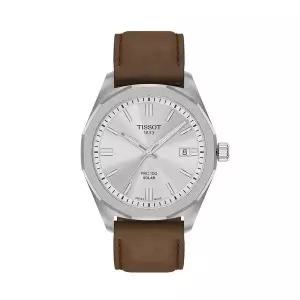 [티쏘] T151.422.16.031.00 PRC 100 솔라 39mm 남성 가죽 시계