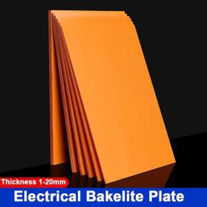 50 300mm 오렌지 레드 베이클라이트 판 절연 페놀 수지 시트 및 고온 저항 1mm 20mm