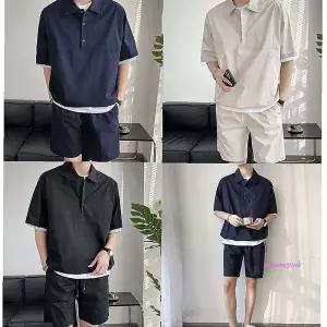 남자 아노락 트레이닝 상하의 복세트 남성여름세트 트레이닝복 티셔츠 반팔 반바지 츄리닝 운동복