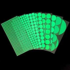 야광 원형 스티커 1장 야광스티커 빛반사스티커 안전야광스티커 야광테이프