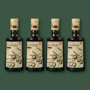 파미고 유기농 엑스트라 버진 피쿠알 올리브오일 500ml 4개